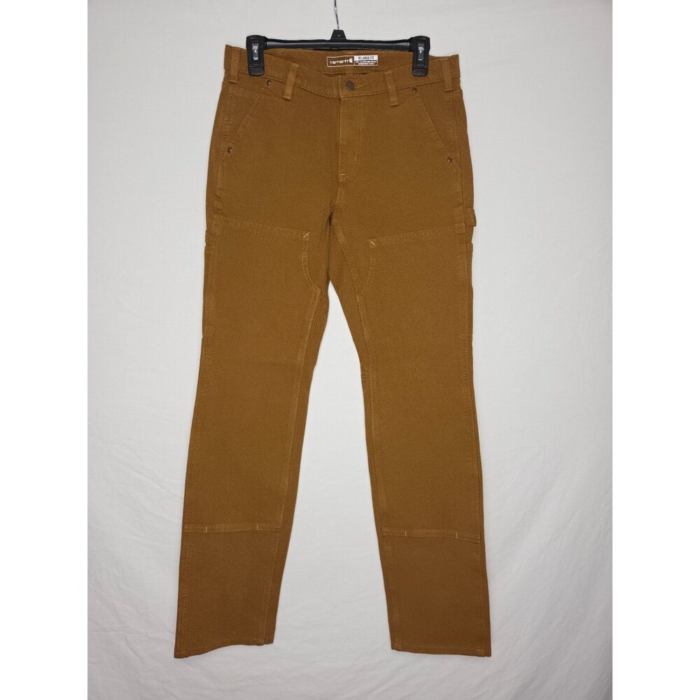 Carhartt Women's 8 Tall Rugged Flex Double Front Work Pants Brown NWT 104296